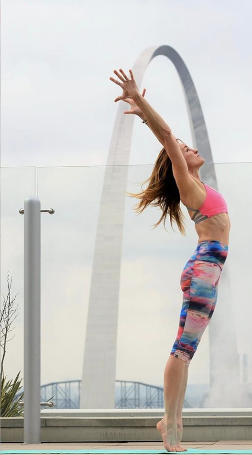 Debby Siegel yoga teacher St. Louis, MO Gateway Arch