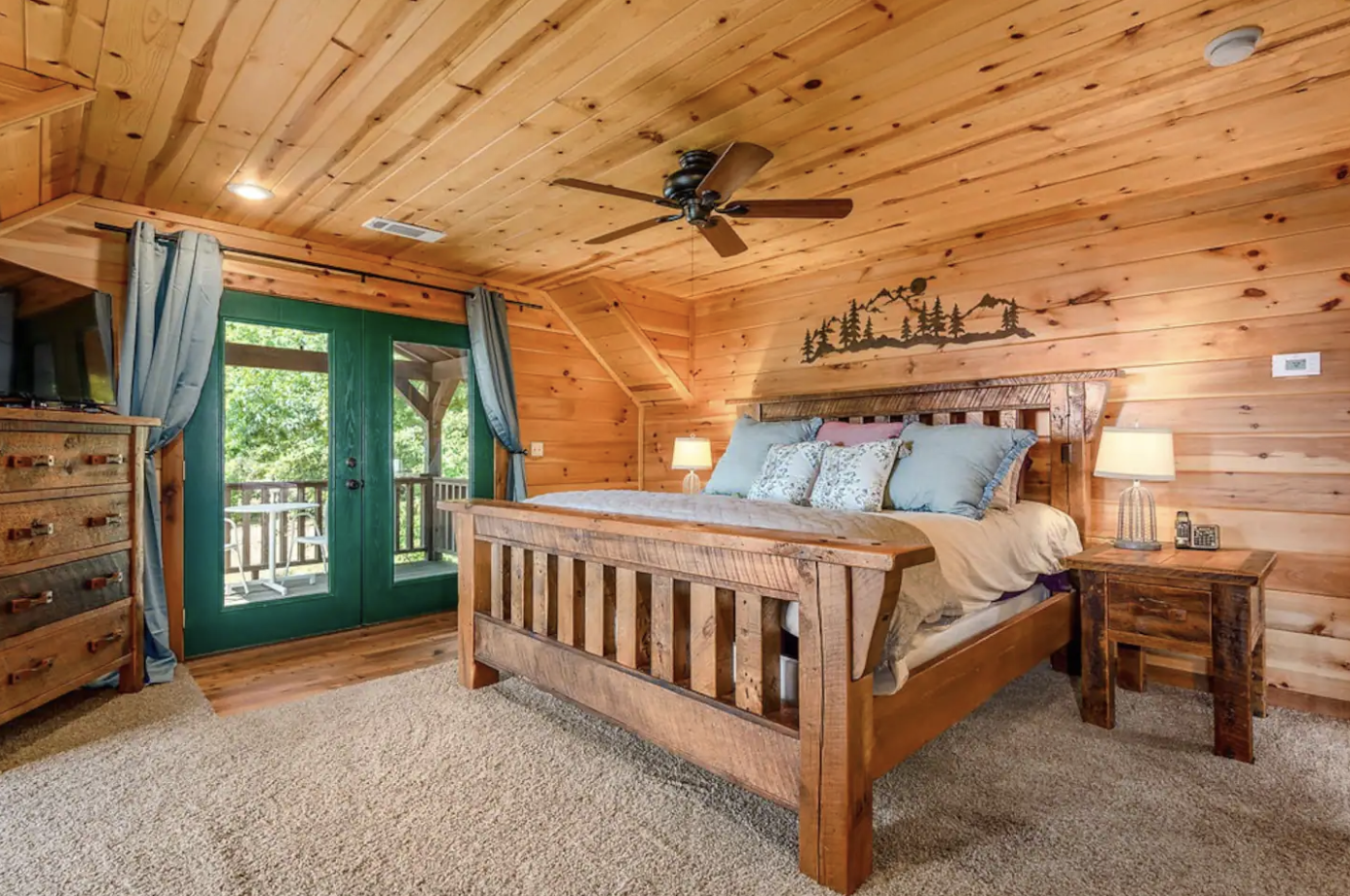 The home's interior is plush