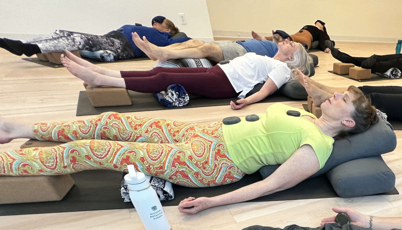 Mother's Day Restorative Yoga with Hot Stones May 12 1:11-2:43pm