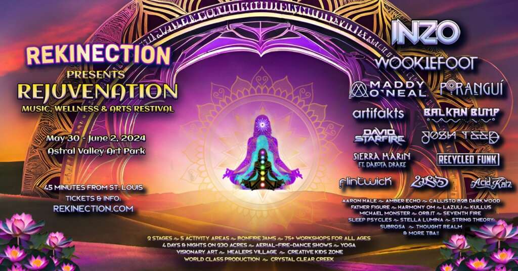 ReJuvenation May 30-June 2, 2024. Debby Siegel leads yoga alongside live music by Harmony Om